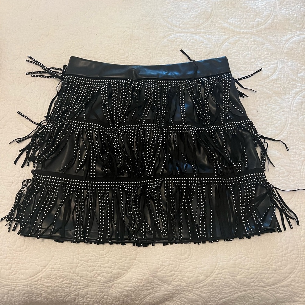 Leather skirt. Worn once!
